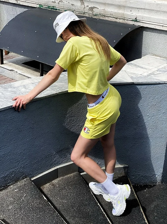 Шорты женские Champion Double Waistband Shorts