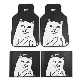 Коврики для автомобиля RIPNDIP Lord Nermal Car Floor Mats Black