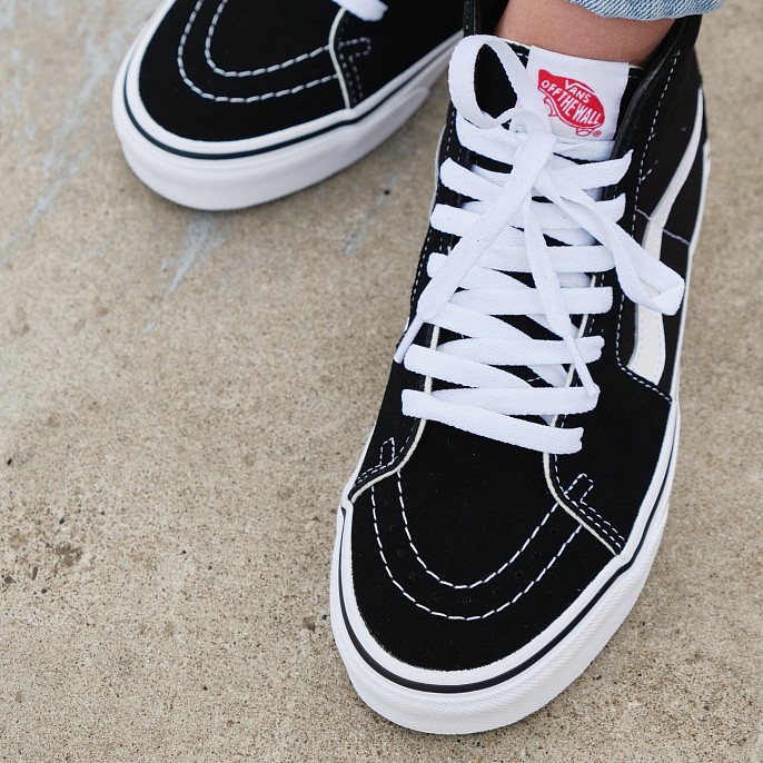 Кеды унисекс Vans Sk8-Hi Black White