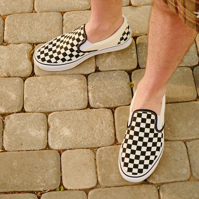 Кеды унисекс Vans Comfycush Slip-On Checkerboard/True White