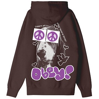 Толстовка Obey Obey Peace Eyes Box Fit Heavyweight Terry Hood