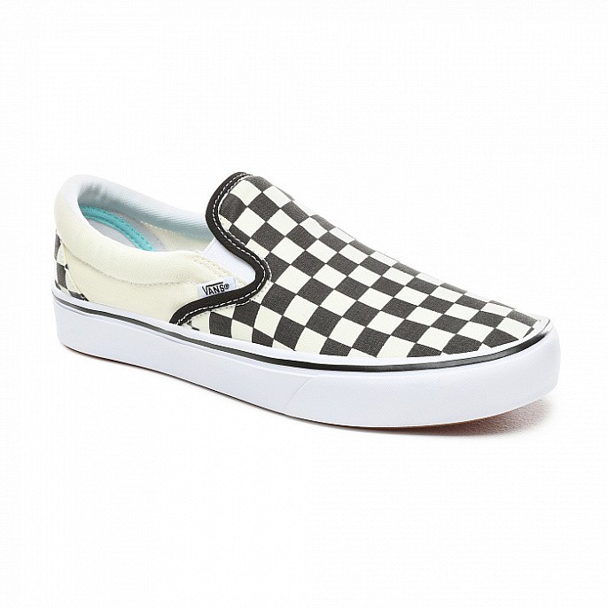 Кеды унисекс Vans Comfycush Slip-On Checkerboard/True White