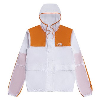 Куртка ветровка The North Face 1985 Seasonal Mountain Jacket TNF White/Flame Orange