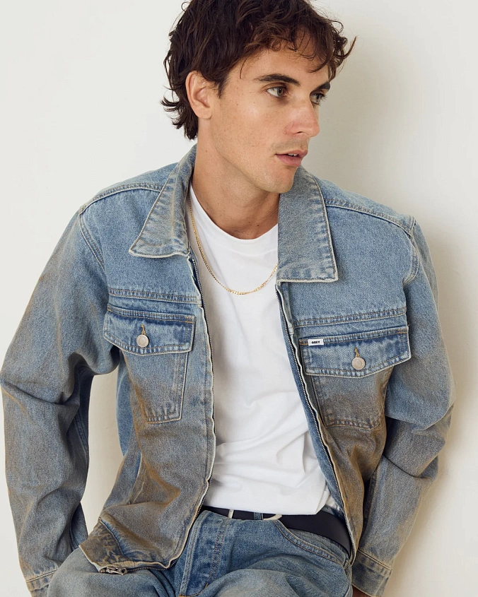 Куртка джинсовая Obey Base Trucker Jacket