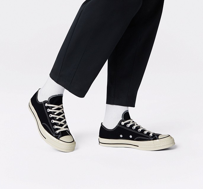 Кеды унисекс Converse Chuck 70 Classic Low-Top Black/Black/Egret