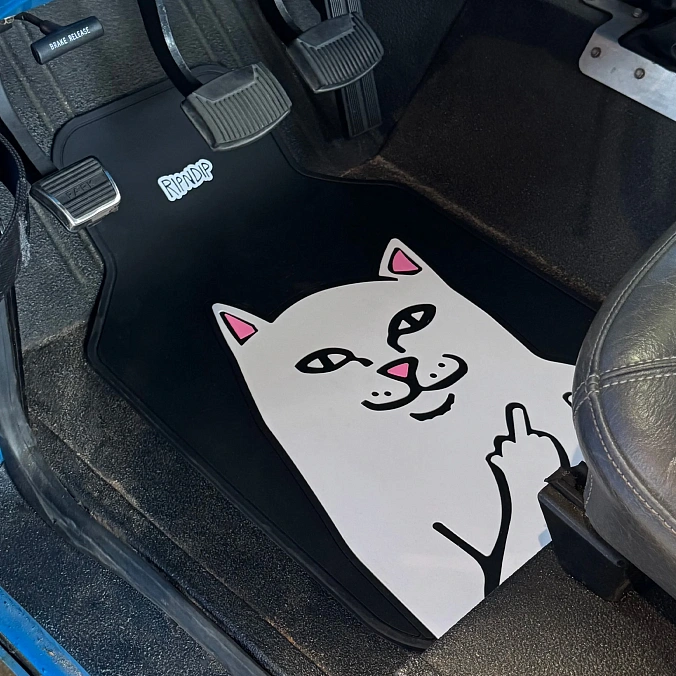Коврики для автомобиля RIPNDIP Lord Nermal Car Floor Mats Black