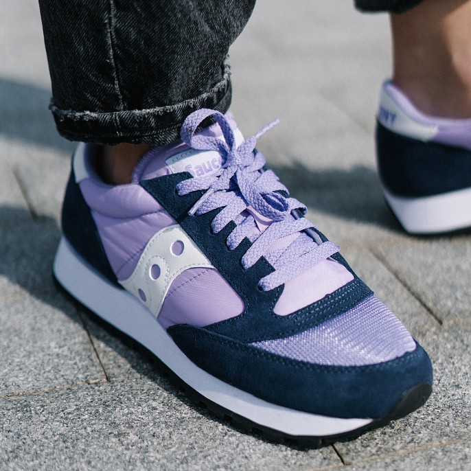 Кроссовки женские Saucony Jazz Original Vintage Violet/Navy/White