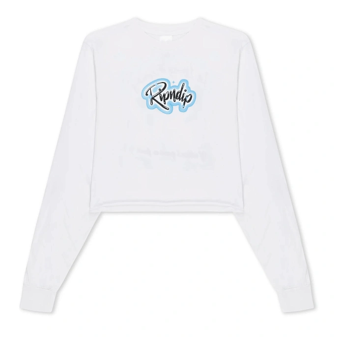 Лонгслив женский RIPNDIP In Loving Memory Cropped Long Sleeve White