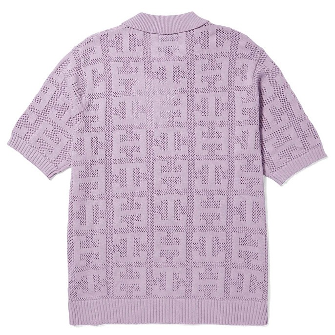 Рубашка вязаная HUF Monogram Jacquard Zip Sweater