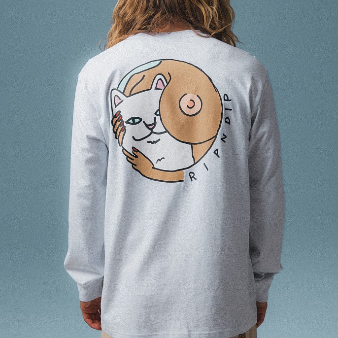 Лонгслив RIPNDIP Must Be Nice Long Sleeve Ash Heather