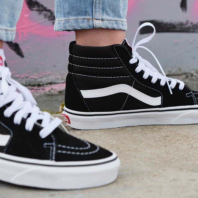 Кеды унисекс Vans Sk8-Hi Black White