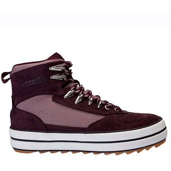 Кеды женские высокие Ellesse Alzano Mtn Boot Leather Af Pink/Dark Purple/Silver