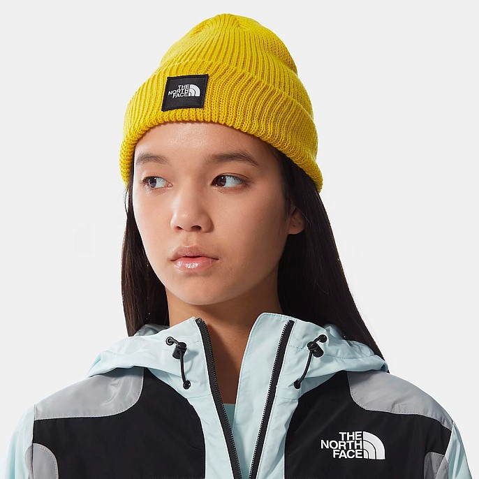 Шапка The North Face Black Box Beanie Lightning Yellow