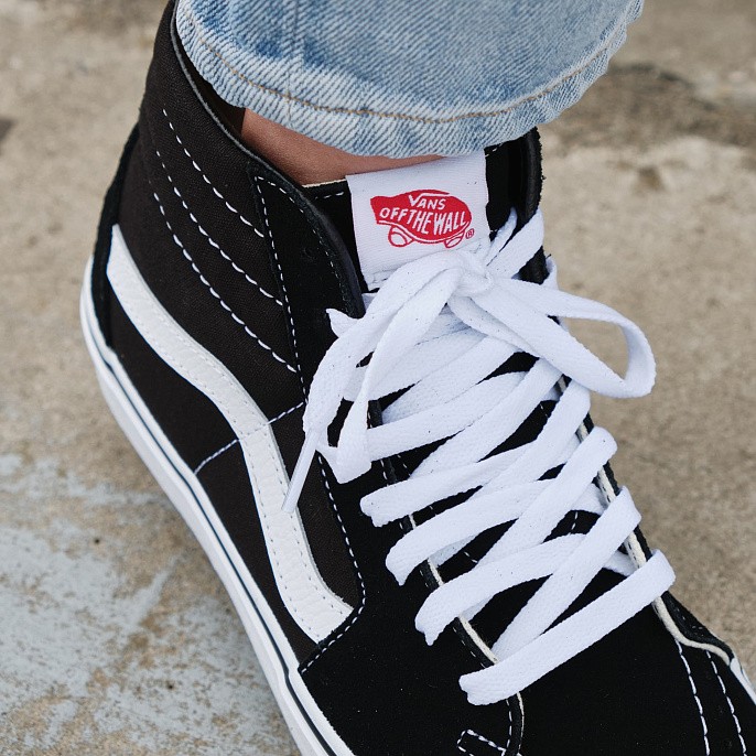 Кеды унисекс Vans Sk8-Hi Black White