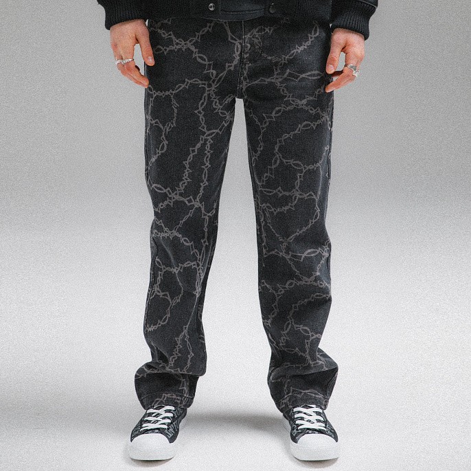 Джинсы RIPNDIP Wired Denim Pants Black