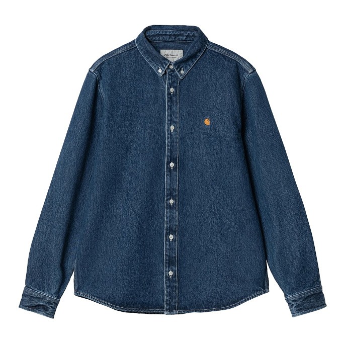 Рубашка джинсовая Carhartt WIP L/S Weldon Shirt