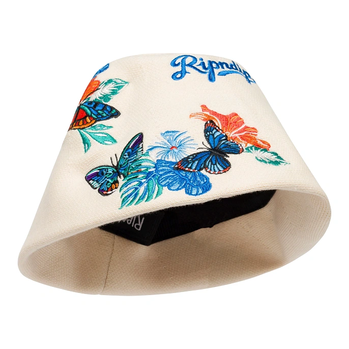 Панама RIPNDIP Los Ripndip Crochet Bucket Hat Off White